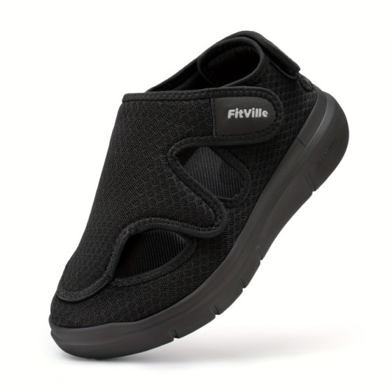 Diabetic Sandals for Men Extra Wide Width with Arch Support Plantar Fasciitis Sandals for Men with Fully Adjustable Straps Comfortable Mens Extra Wide Sandals Lightweight