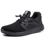 Furuian Steel Toe Indestructible Shoes Men Women Lightweight Puncture Resistant Safety Work Shoes Sneakers for Construction Working Breathable