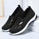 Yilia Orthopedic Shoes for Women, Women Wide Width Breathable Walking Comfortable Slip on Sneakers, Non Slip Food Service Lightweight Sneaker, Nurse Shoes Arch Support Sneakers