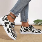Plus-Size Knit Slip-On Sneakers - Lightweight Platform Casual Shoes with Soft Sole