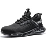 Furuian Steel Toe Shoes for Men Women Lightweight Cushion Sneakers Slip Resistant Safety Work Shoes Indestructible Sneakers