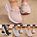 Women Comfy Orthopedic Walking Shoes, 2025 New Lightweight Casual Breathable Slip On Arch Support Non-Slip Hands Free Retractable Shoelaces Sneakers