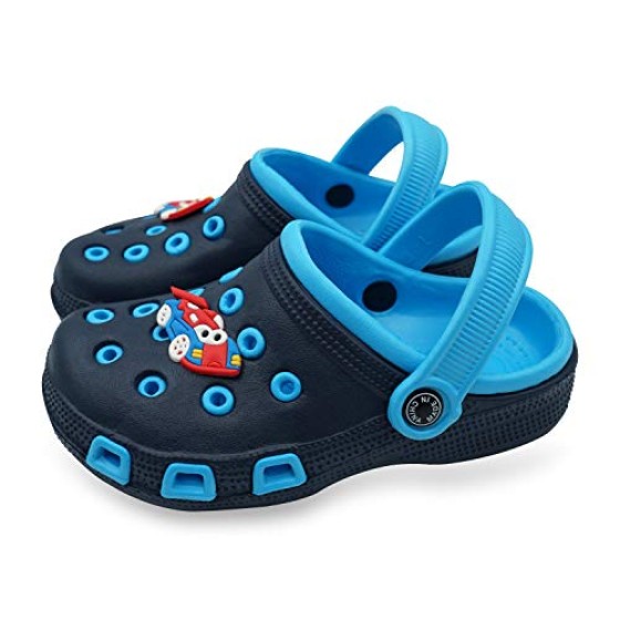 Toddler Little Kids Clogs Slippers Sandals, Non-Slip Girls Boys Clogs Slide Lightweight Garden Shoes Slip-on Beach Pool Shower Slippers
